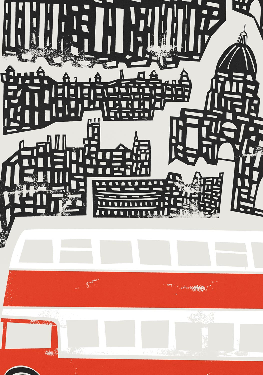 close up Edinburgh Cityscape Art Print by fox & velvet