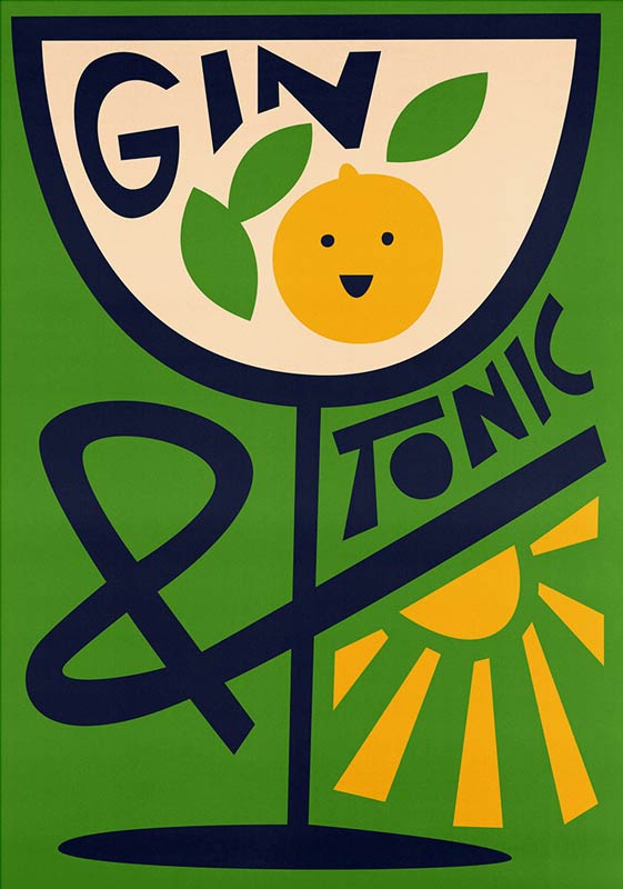 Gin & Tonic Art Print by fox & velvet