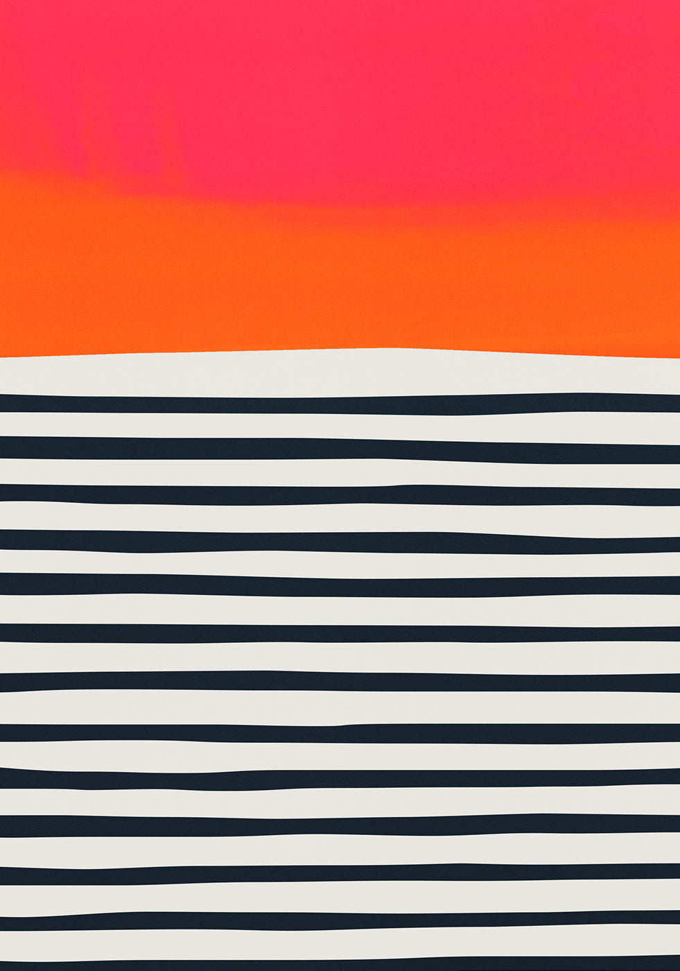 Sunset ripples abstract print fox and velvet