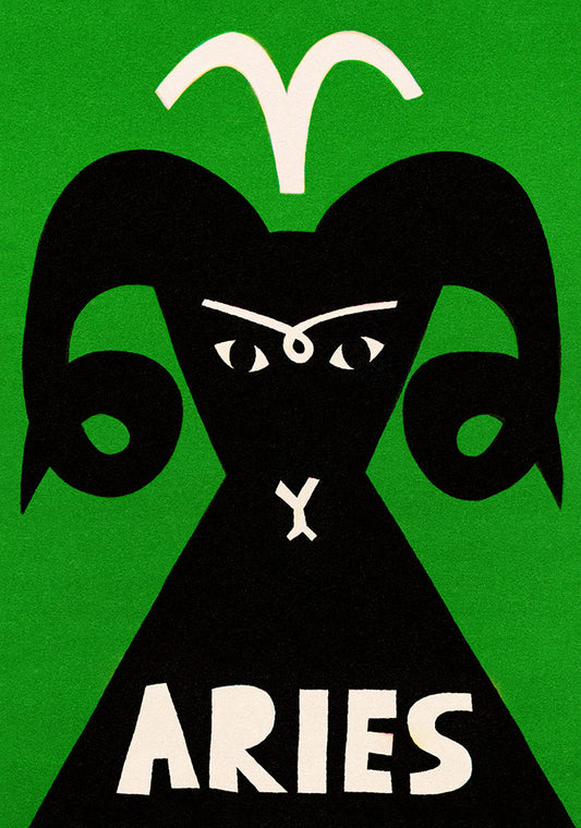 Aries Zodiac Star Sign Print By Fox & Velvet