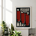 Mid-century modern Bloody Mary art print – cocktail wall art for kitchen or dining room