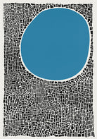 Blue Lake Abstract Art Print By Fox & Velvet