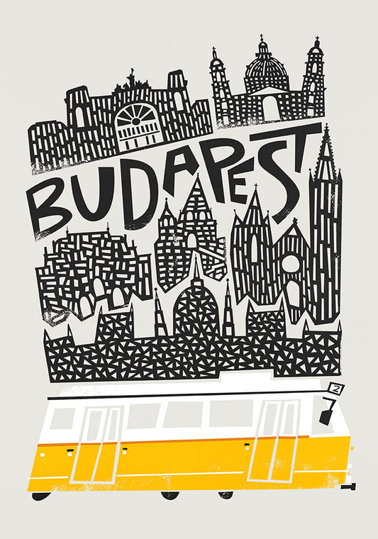 Budapest City Print By Fox & Velvet