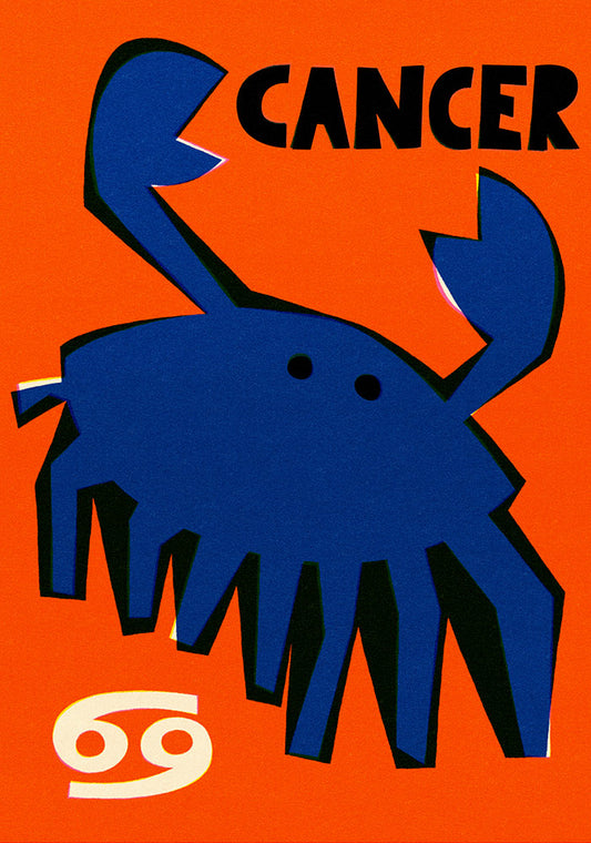 Cancer Zodiac Star Sign Art Print by fox & Velvet