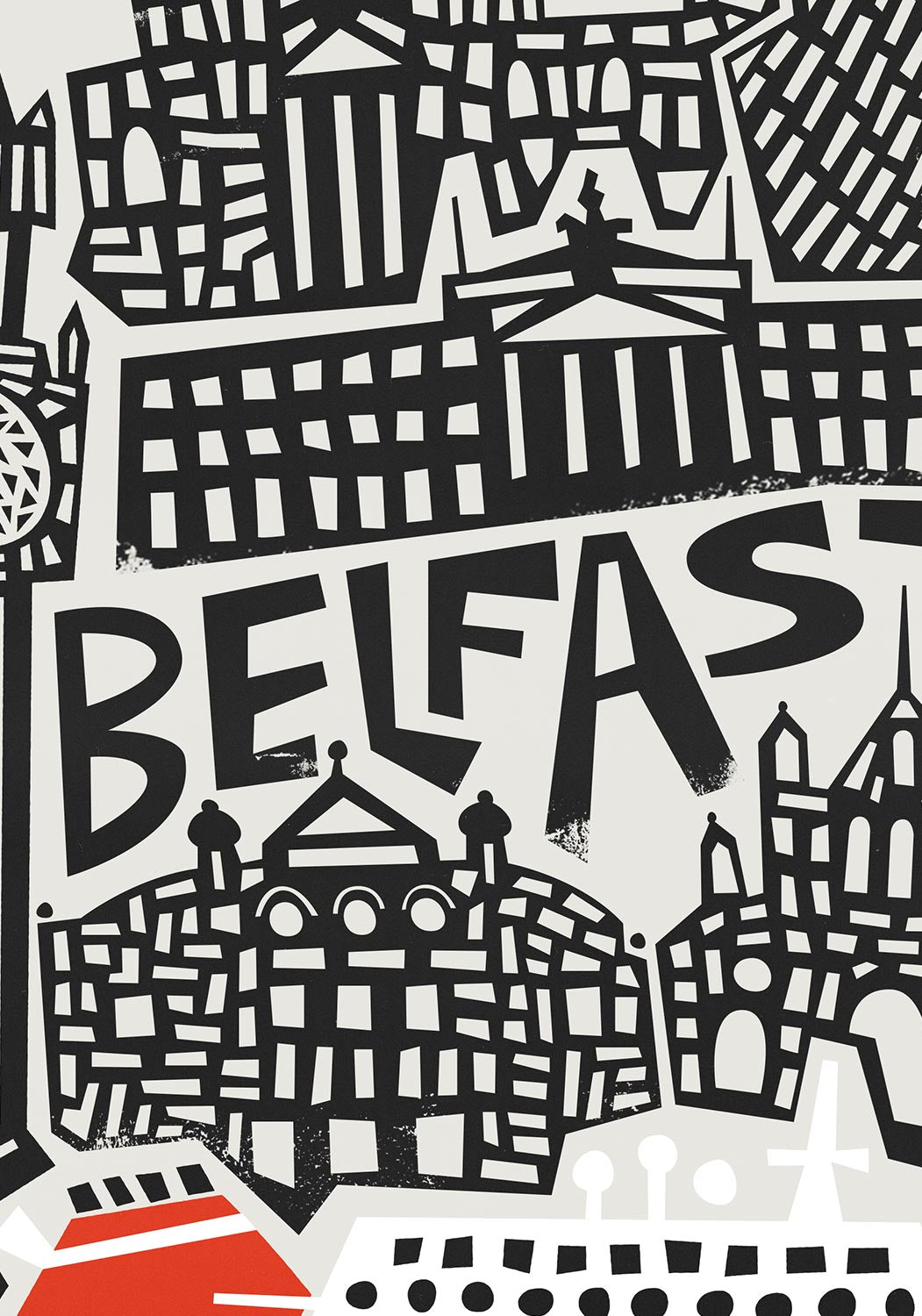 Close up Belfast City Print By Fox & Velvet