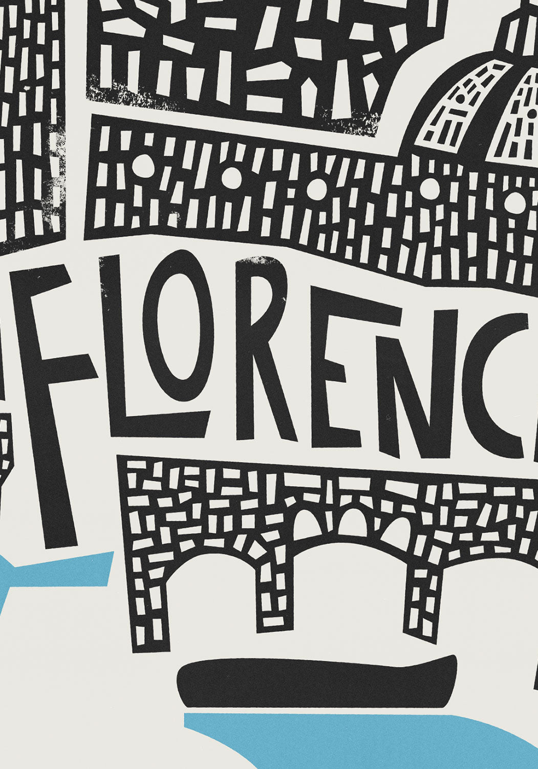 close up Florence Cityscape Art Print by fox & velvet