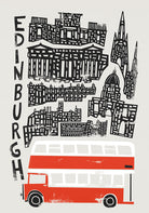 Edinburgh Cityscape Art Print by fox & velvet