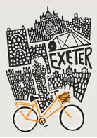 Fox and Velvet retro Exeter cityscape print