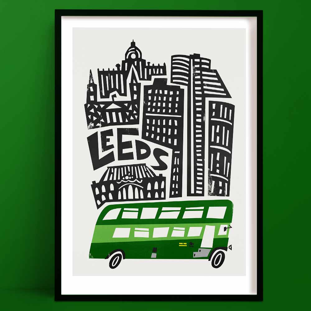 Leeds City Print by fox & velvet