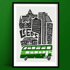 Leeds City Print by fox & velvet