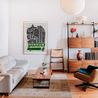 mid-century Leeds City Print by fox & velvet