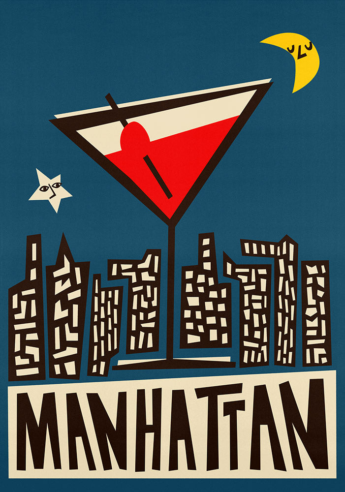 Manhattan Cocktail Print