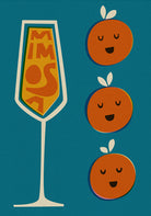 Mimosa Cocktail Art Print by fox & velvet