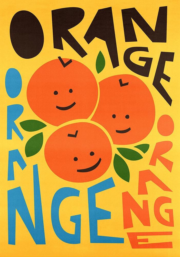 Retro Oranges Print