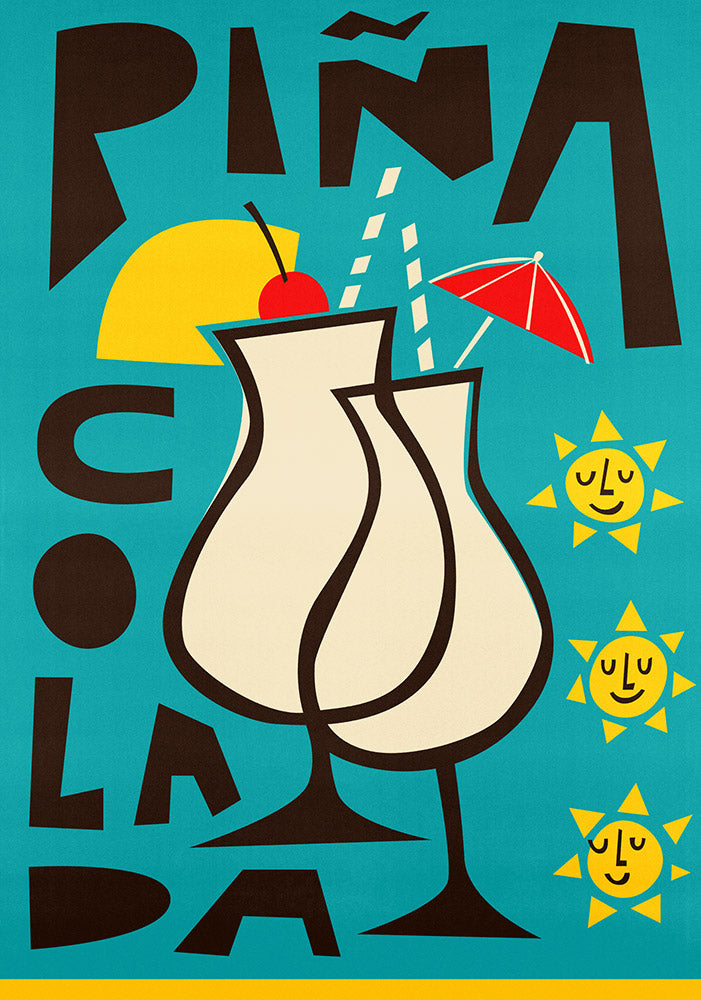 Pina Colada Cocktail Design by Fox & Velvet