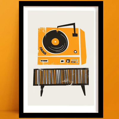 Record Deck Print | Art for Vinyl Lovers