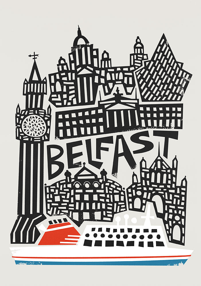 Belfast City Print By Fox & Velvet