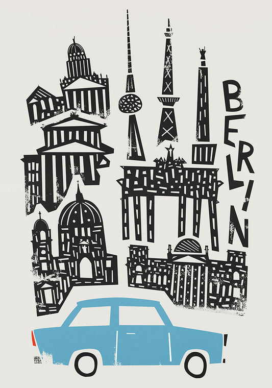 Berlin City Print By Fox & Velvet
