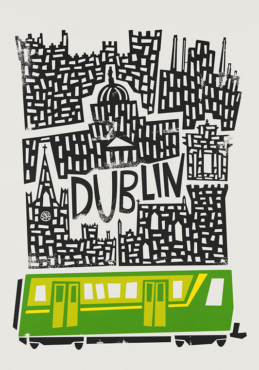 Dublin Cityscape Art Print By Fox & Velvet