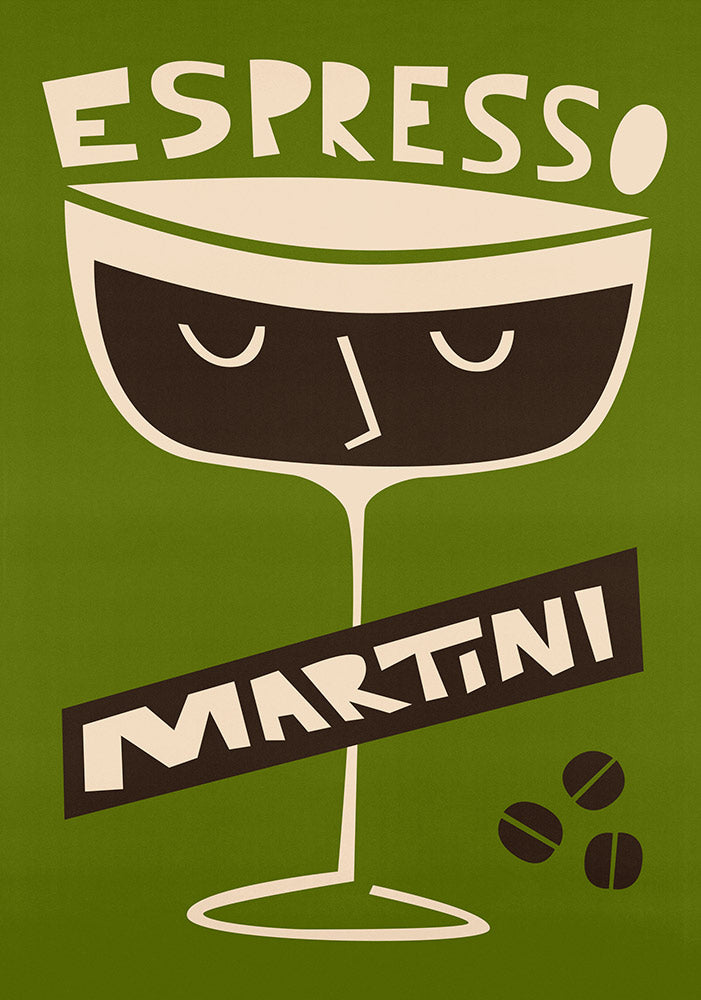 Espresso Martini Cocktail Art Print by fox & velvet