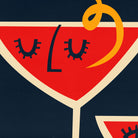 Close up Cosmopolitan Cocktail Art Print by fox & velvet