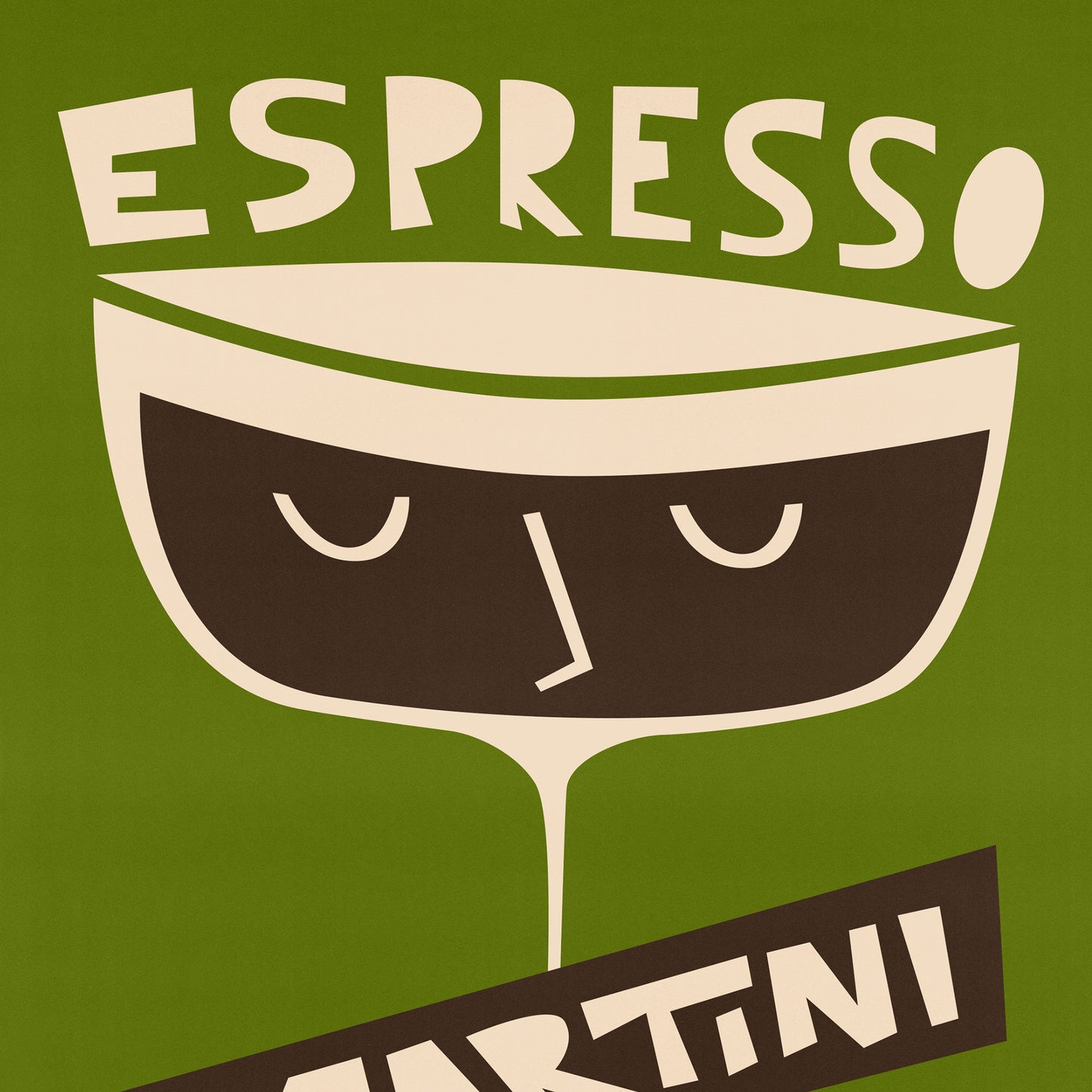 close up Espresso Martini Cocktail Art Print by fox & velvet