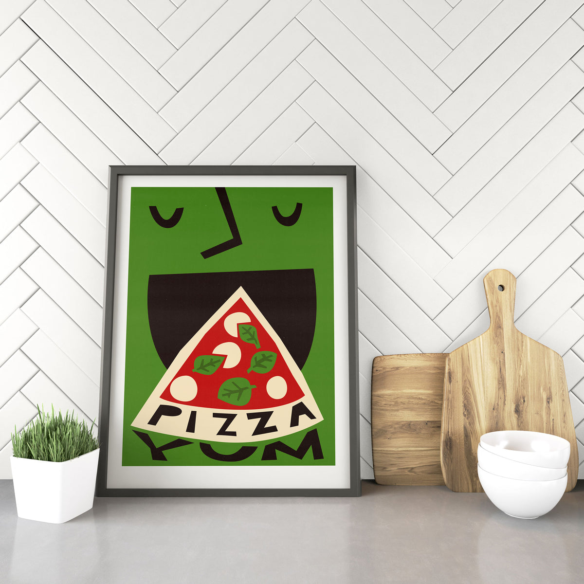 pizza Print by fox and velvet