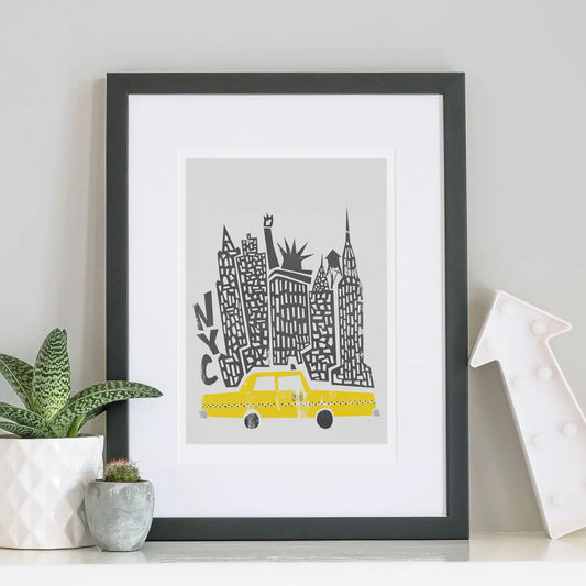 New York Mid Century Cityscape