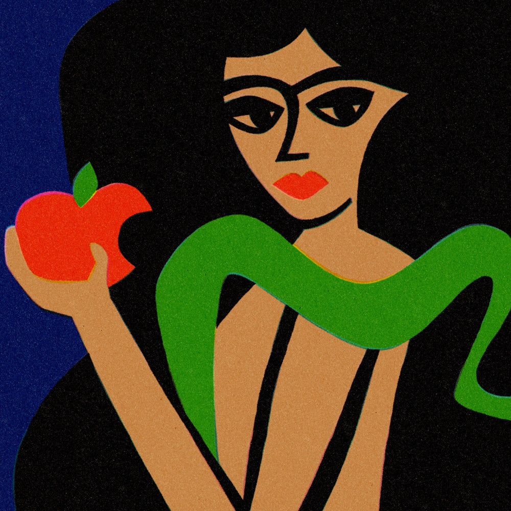 Eve Portrait, Strong Women Feminism Art, Iconic Pop Art Poster, Mid Century Portraiture, Female Art